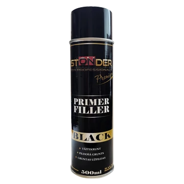 STONDER Primer filler szórógitt spray fekete RAL9011  500ml