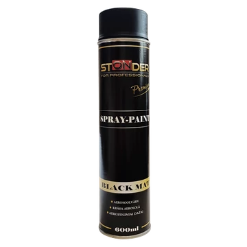 STONDER  Matt fekete spray 600ml