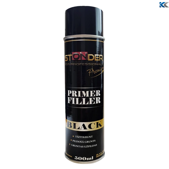 STONDER Primer filler szórógitt spray fekete RAL9011  500ml