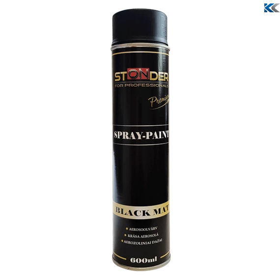 STONDER  Matt fekete spray 600ml