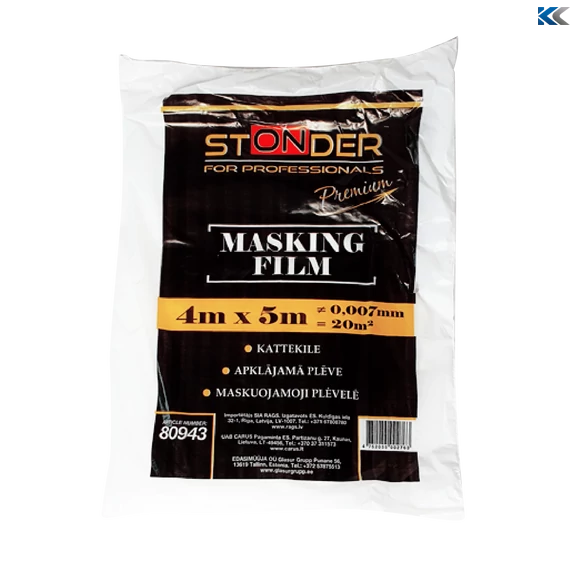 STONDER Takarófólia HDPE 4x5m // 7mikr. 110g