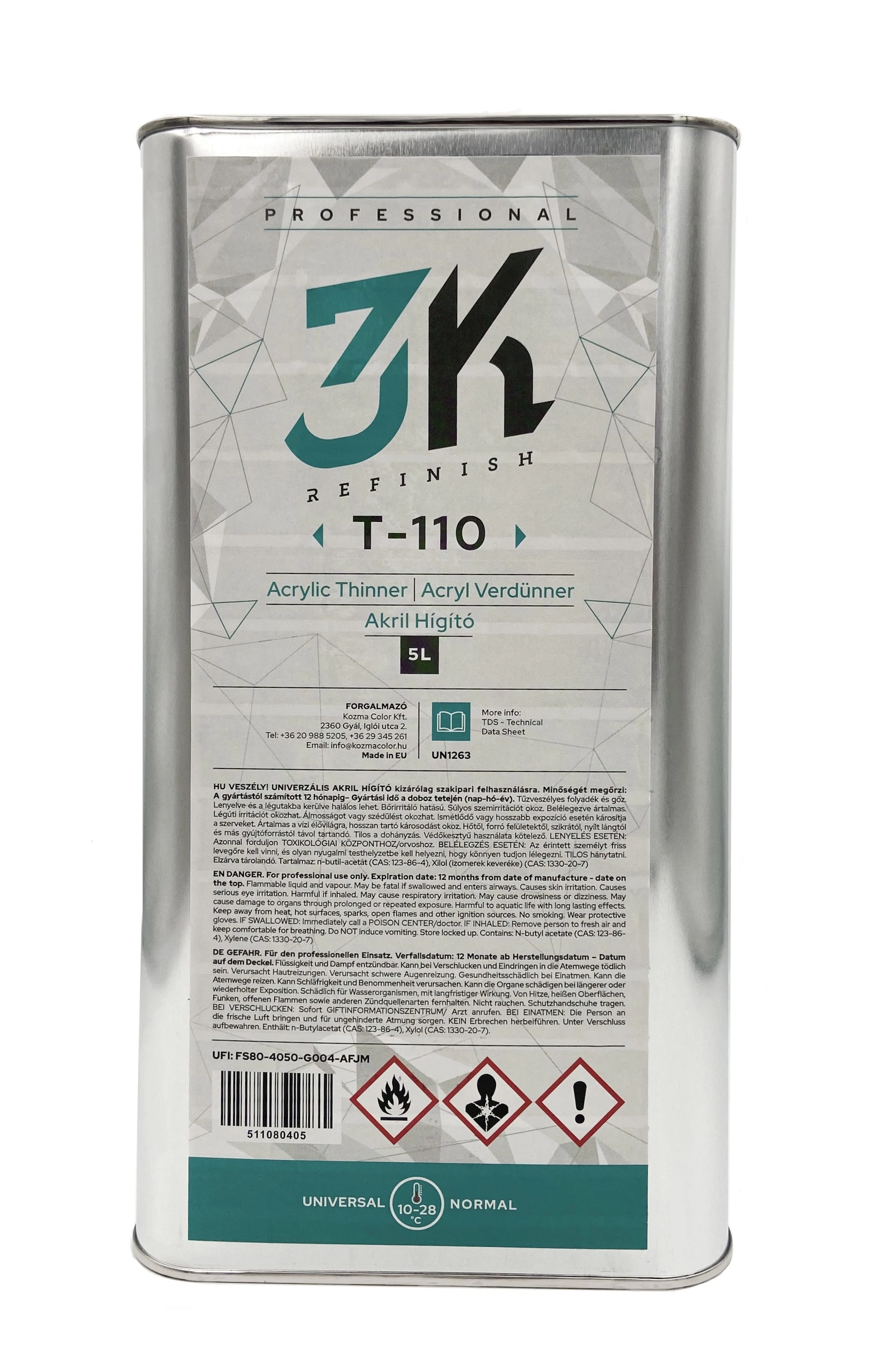 3K Akril hígító  /T-110/ 5L