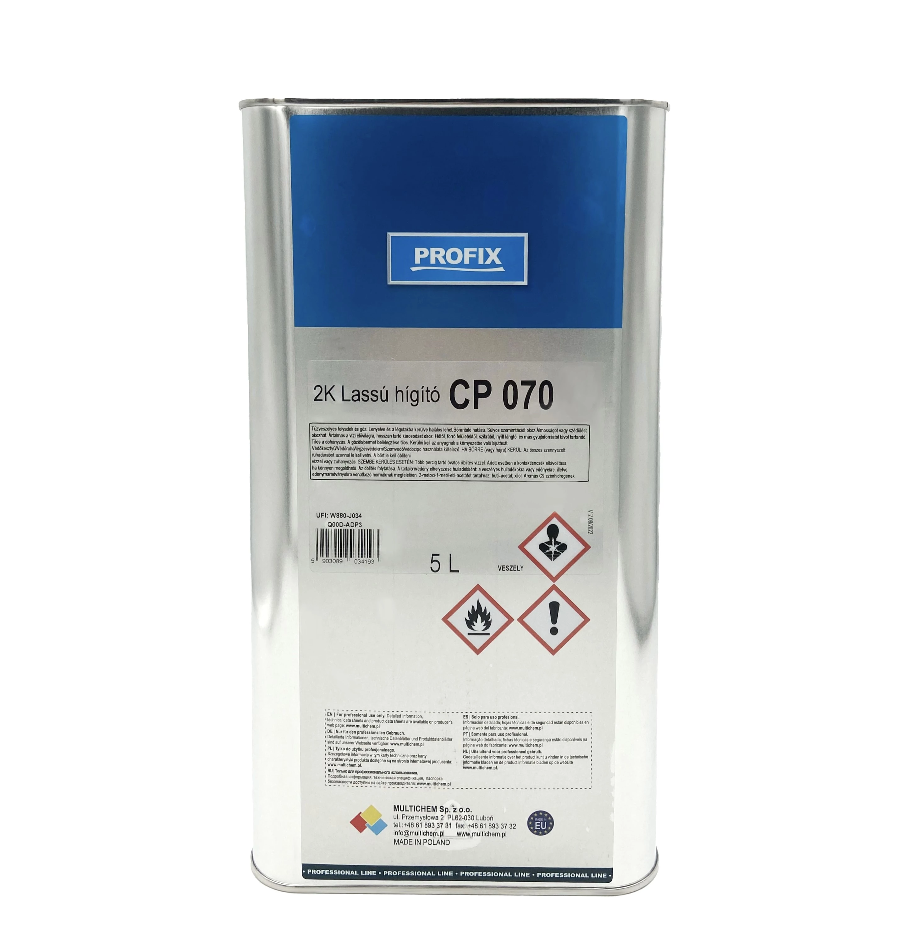 Profix Akril hígító lassú /CP070/ 5L