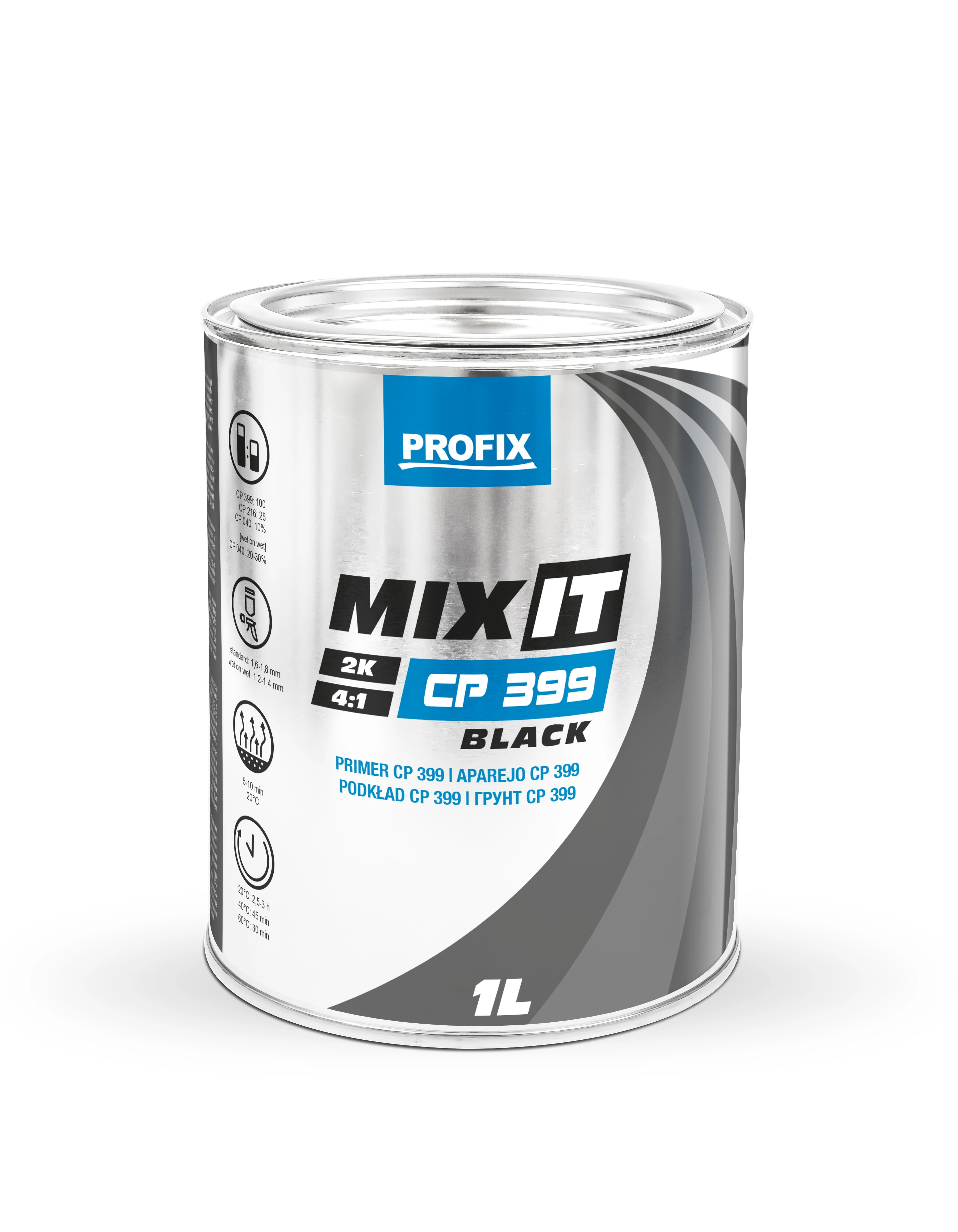Profix Filler 4:1 /CP399/ DTM fekete 1L