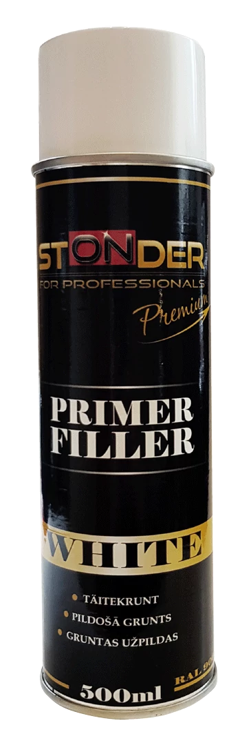 STONDER Primer filler szórógitt spray fehér RAL9003  500ml
